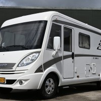 Hymer Exsis-I 588 enkele bedden schotel luifel zonnepaneel Foto #1