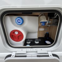 Knaus 700MEG Sky Wave Enkele Bedden Hefbed 2X Airco Luifel Grote Garage Foto #24