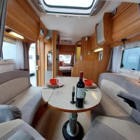 Hymer Eriba Jet  met 44497 km en dakairco Foto #5