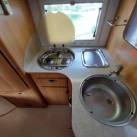 Hymer Eriba Jet  met 44497 km en dakairco Foto #9