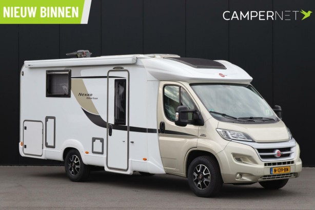 Bürstner Nexxo Time T685 130pk Multijet | Queensbed | Fietsendrager | Gescheiden douche | Maxxfan | Achteruitrijcamera | Luifel |