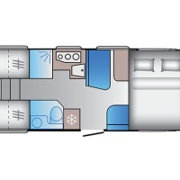 Adria Sun Living A75SL lengtebedden uniek Foto #53