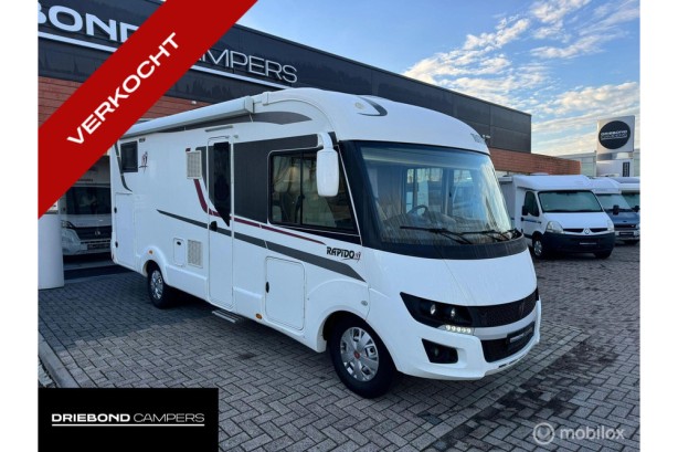 Rapido 855F Automaat Enkele Bedden Hefbed 2X Airco Zonnepaneel