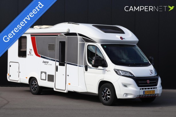 Buerstner Ixeo Time IT 734 30 Years Edition | 2.3 Multijet 130pk | Queensbed | Hefbed | Fietsendrager | Zonnepaneel | Dakairco | Luifel |