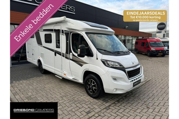 Knaus 650MEG Platinum 165PK Enkele Bedden Luifel Lift-Fietsenrek Seitz