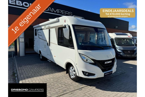 Hymer B680 MC Automaat Enkele Bedden Levelsysteem Geen hefbed