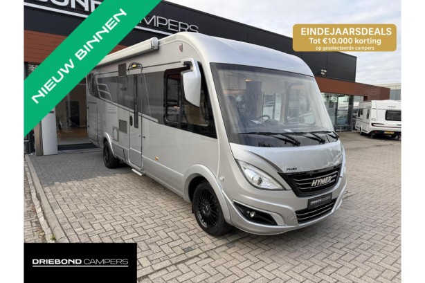 Hymer B704 SL Palmo Enkele Bedden Hefbed 2X Airco Zonnepanelen Omvormer