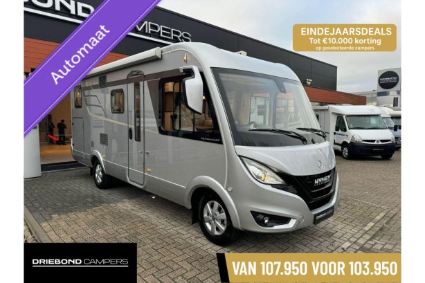 Hymer B580 MC Automaat Enkele Bedden Hefbed XXL Garage Silverline