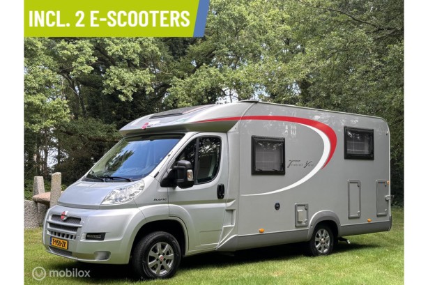 Bürstner Travel Van T 620  Fiat 2.3 130pk Euro 5 | Enkele-bedden | Douche/ wc | Garage | Incl 2 Scooters | 72dkm | TOPSTAAT