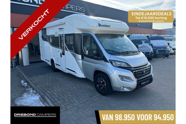 Benimar Mileo 268 9T-Automaat Enkele Bedden Hefbed EP Level 2X Airco