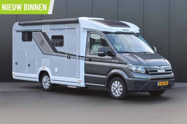 Knaus Van Ti Vansation 650 MEG 180pk MAN Automaat | Luchtvering | Veloslide | Omvormer | Lengtebedden | Zonnepaneel | Adaptive Cruise |