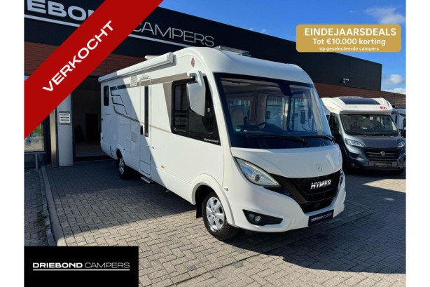 Hymer B680 MC Automaat Enkele Bedden Levelsysteem Geen hefbed