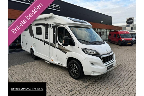 Knaus 650MEG Platinum 165PK Enkele Bedden Luifel Lift-Fietsenrek Seitz