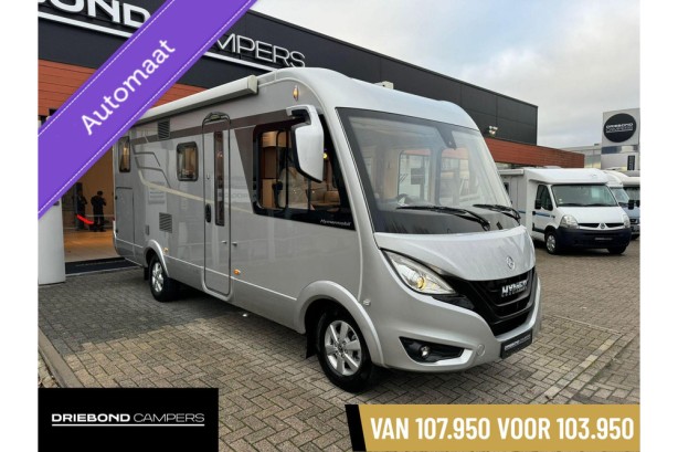 Hymer B580 MC Automaat Enkele Bedden Hefbed XXL Garage Silverline