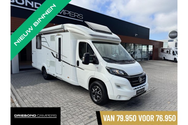Hymer T 698 CL Queensbed EP-Levelsysteem Luifel Fietsenrek Construct