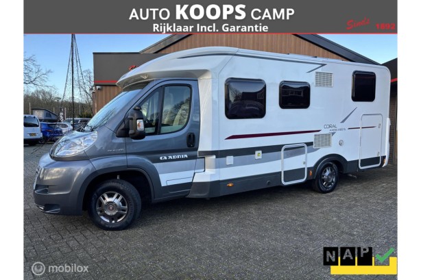 Adria Coral S Axess 600 SL Fiat 2.3 150pk Automaat Euro 5 | Enkele-bedden | Douche/ wc | Garage | 7m Lang | TOPSTAAT