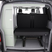 Volkswagen Transporter Buscamper 2.0TDI 140Pk Euro-5 Aut/DSG-7 Euro-5 Inbouw nieuw California-look | Railsysteem achterbank | 4-zitpl./4-slaappl. | Slaaphefdak | NIEUWST Foto #7