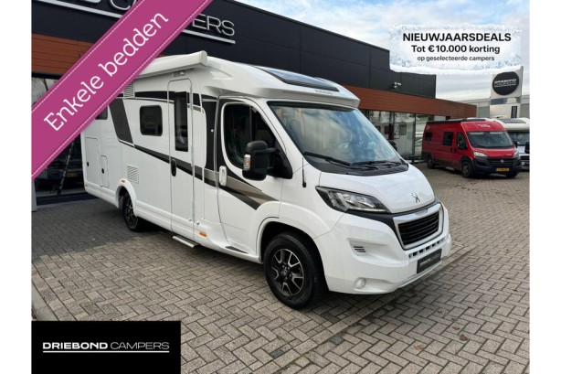 Knaus 650MEG Platinum 165PK Enkele Bedden Luifel Lift-Fietsenrek Seitz