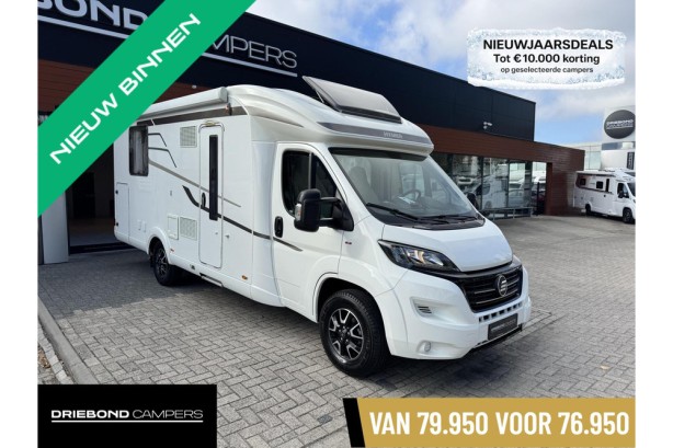 Hymer T 698 CL Queensbed EP-Levelsysteem Luifel Fietsenrek Construct