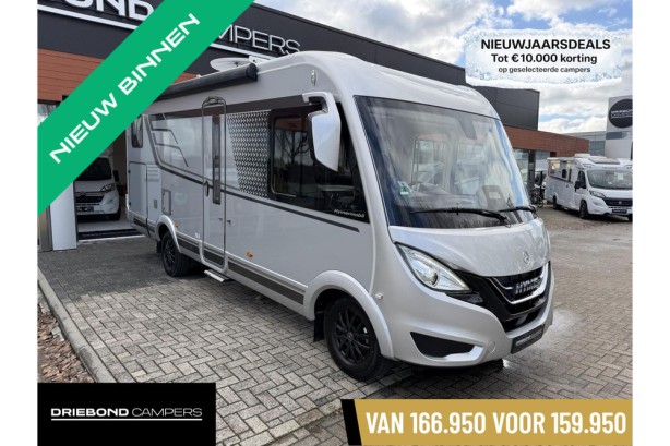 Hymer B600 MC Blackline 170PK Enkele Bedden Hefbed Luifel Schotel Tv