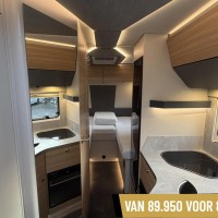 Dethleffs Pulse I6811 EB Lage Enkele Bedden Hefbed Luifel Omvormer Trekhaak Foto #11