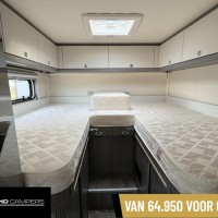 Hobby V65 GE Optima Ontour Enkele Bedden Fietsenrek Luifel Schotel Foto #2