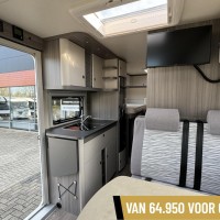 Hobby V65 GE Optima Ontour Enkele Bedden Fietsenrek Luifel Schotel Foto #5