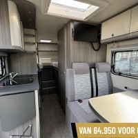 Hobby V65 GE Optima Ontour Enkele Bedden Fietsenrek Luifel Schotel Foto #6