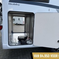 Hobby V65 GE Optima Ontour Enkele Bedden Fietsenrek Luifel Schotel Foto #18