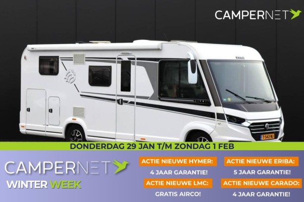 Knaus Live I 650 MEG 140pk 2.3 Multijet | Elektrische fietsendrager | Gescheiden douche | Maxxfan | Lengtebedden | Geen Hefbed | 6.97M | Bearlock |