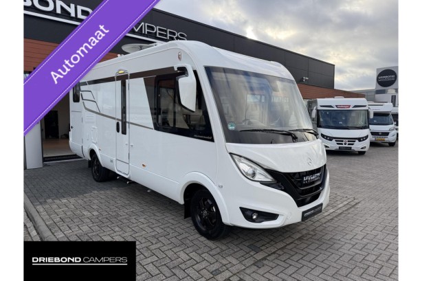 Hymer B600 MC Enkele Bedden Hefbed 2X Airco Zonnepanelen Lithium Omvormer