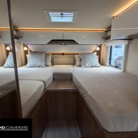 Hymer B600 MC Enkele Bedden Hefbed 2X Airco Zonnepanelen Lithium Omvormer Foto #2