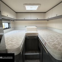 Hobby V65 GE Optima Ontour Enkele Bedden Fietsenrek Luifel Schotel Foto #2