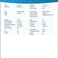 Mercedes campers SPRINTER uit 2014 Foto #12