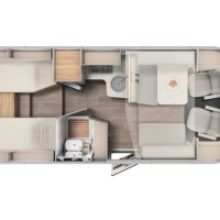 Carado T448 Pro+ 140pk Fiat | 1e Eigenaar | Origneel NL | Lengtebedden | Hefbed | Ruime indeling | Bearlock | Lift Fietsendrager | Foto #47