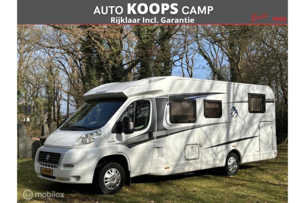 Knaus Sky Ti 700 MEG Fiat 2.3 130pk Euro 5 | Enkele-bedden | Aparte Douche/ wc | Garage | Fietsendrager | 85dkm | TOPSTAAT