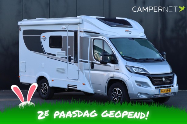 Carado T135 140pk Automaat | Lithium | Omvormer | Zonnepanelen | HEO safe extra sloten | Avtex 5G router | Fietsendrager | Frans bed | 5.95M |