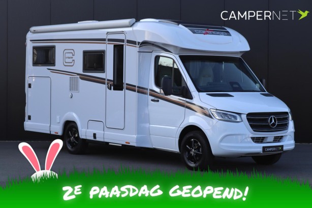 Carthago C1-Tourer T 143 KB-LE 170pk Automaat | Lithium | Omvormer | Zeer Luxe | AL-KO Chassis | Lengtebedden | Buitendouche | Dubbele bodem |