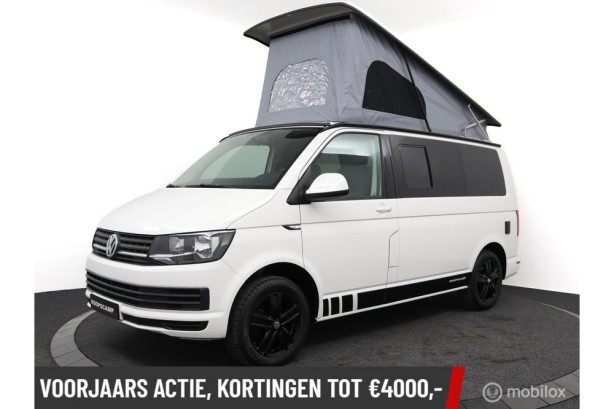 VW Transporter Buscamper 2.0TDi 102Pk Inbouw nieuw California-look 4-slaapplaatsen | Slaaphefdak | NIEUWSTAAT