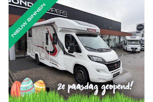 Challenger 337 GA Premium Vip 9T-Automaat Enkele Bedden Zonnepanelen
