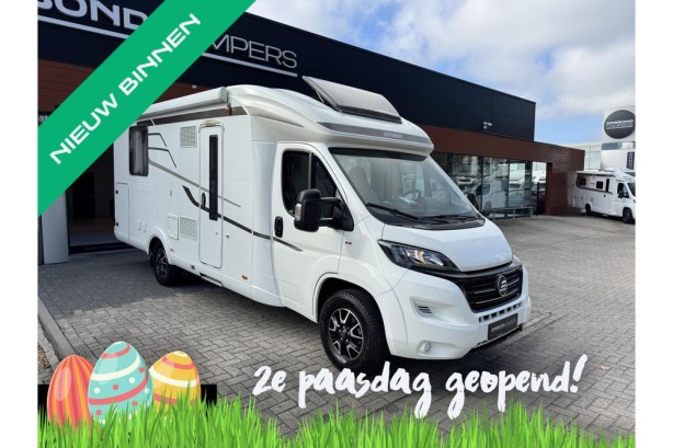 Hymer T 698 CL Queensbed EP-Levelsysteem Luifel Fietsenrek Construct