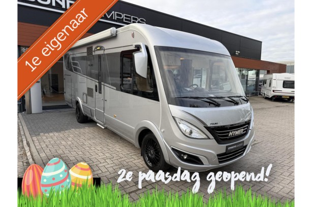 Hymer B704 SL Palmo Enkele Bedden Hefbed 2X Airco Zonnepanelen Omvormer