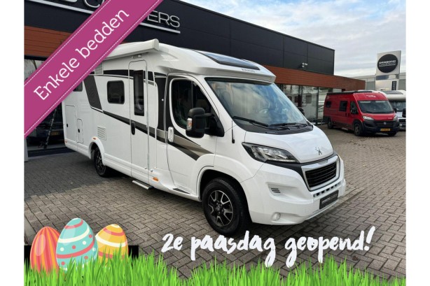 Knaus 650MEG Platinum 165PK Enkele Bedden Luifel Lift-Fietsenrek Seitz