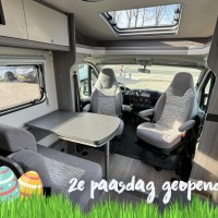 Hobby V65 GE Optima Ontour Enkele Bedden Fietsenrek Luifel Schotel Foto #1