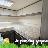 Hobby V65 GE Optima Ontour Enkele Bedden Fietsenrek Luifel Schotel Foto #11