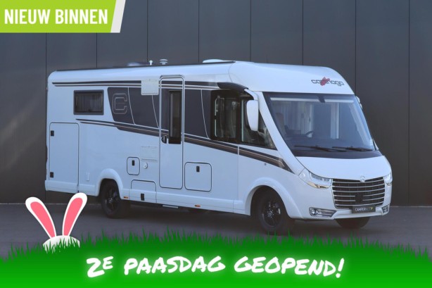 Carthago C-Tourer I 150 QB 170pk Automaat | Zo goed als nieuw | Queensbed | Gescheiden douche | Dubbele bodem | Hefbed | Luxe | LED koplampen |