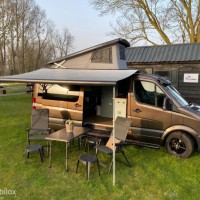 Mercedes Sprinter 316 2.2 CDI Automaat. Camper 6 persoons, Slaap-Hef-dak, Luifel, Fietsendrager, Airco, Luchtvering stoelen. Foto #1