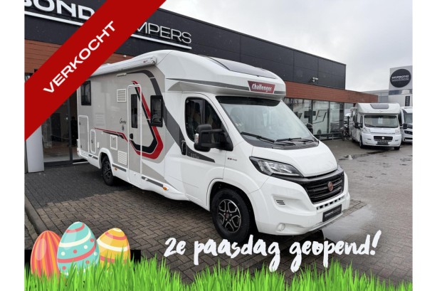 Challenger 337 GA Premium Vip 9T-Automaat Enkele Bedden Zonnepanelen