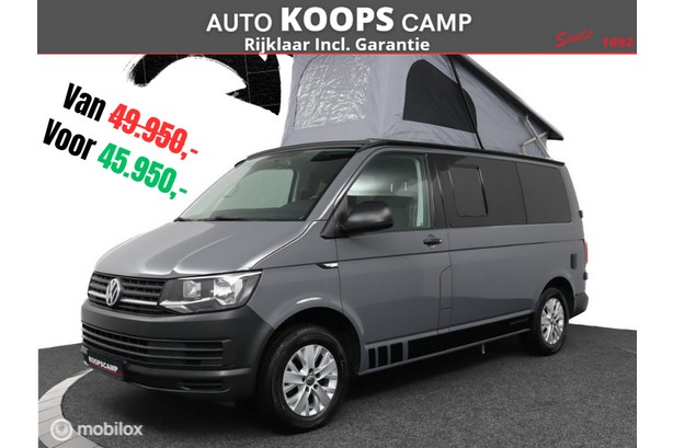 Volkswagen Transporter Buscamper 2.0TDi 102Pk Inbouw nieuw California- look | 4-slaapplaatsen | Slaaphefdak | NIEUWSTAAT