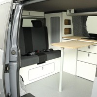 Volkswagen Transporter Buscamper 2.0TDi 102Pk Inbouw nieuw California- look | 4-slaapplaatsen | Slaaphefdak | NIEUWSTAAT Foto #2